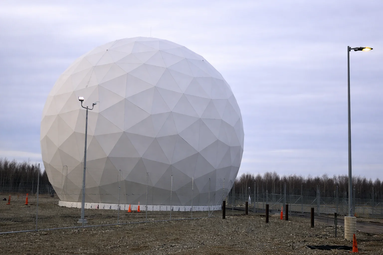AFC 68-Foot Ultra-High Wind DSF Radome installation